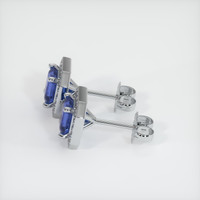 <span>2.00</span>&nbsp;<span class="tooltip-light">Ct.Tw.<span class="tooltiptext">Total Carat Weight</span></span> Sapphire Earrings, 14K White Gold 3