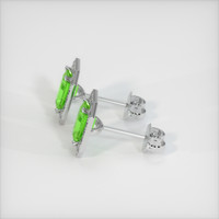 <span>0.99</span>&nbsp;<span class="tooltip-light">Ct.Tw.<span class="tooltiptext">Total Carat Weight</span></span> Gemstone Earrings, 18K White Gold 3