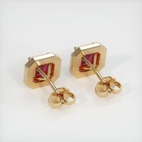 <span>2.24</span>&nbsp;<span class="tooltip-light">Ct.Tw.<span class="tooltiptext">Total Carat Weight</span></span> Ruby Earrings, 14K Yellow Gold 4