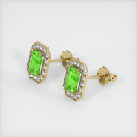 <span>0.50</span>&nbsp;<span class="tooltip-light">Ct.Tw.<span class="tooltiptext">Total Carat Weight</span></span> Gemstone Earrings, 14K Yellow Gold 2