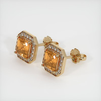 <span>5.07</span>&nbsp;<span class="tooltip-light">Ct.Tw.<span class="tooltiptext">Total Carat Weight</span></span> Sapphire Earrings, 18K Yellow Gold 2