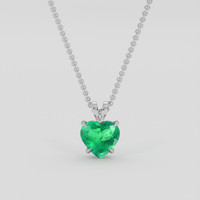 2.74 Ct. Emerald Pendant, Platinum 950 1