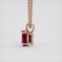 4.10 Ct. Purplish Red Ruby Pendant, 14K Rose Gold 3