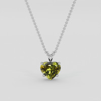 3.51 Ct. Alexandrite Pendant, Silver 1