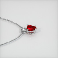 Ruby Pendant 0.80 Ct., 14K White Gold Preview