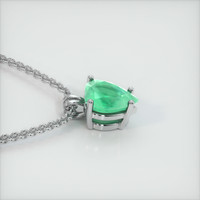 2.72 Ct. Emerald Pendant, 18K White Gold 3