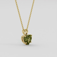 3.51 Ct. Alexandrite Pendant, 14K Yellow Gold 2
