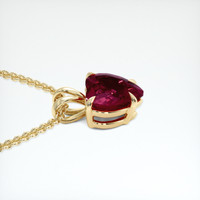 2.21 Ct. Gemstone Pendant, 14K Yellow Gold 3