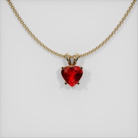 Ruby Pendant 0.80 Ct., 14K Yellow Gold Preview