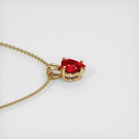 0.76 Ct. Ruby Pendant, 14K Yellow Gold 3