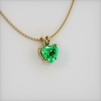 3.67 Ct. Emerald  Pendant - 18K Yellow Gold