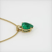 2.64 Ct. Emerald  Pendant - 18K Yellow Gold