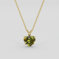 3.51 Ct. Alexandrite Pendant, 18K Yellow Gold 1