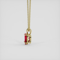 0.90 Ct. Ruby Pendant, 18K Yellow Gold 3
