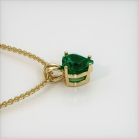 1.68 Ct. Emerald Pendant, 18K Yellow Gold 3