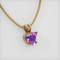 2.00 Ct. Sapphire Pendant, 18K Yellow Gold 2