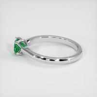 0.57 Ct. Emerald Ring, Platinum 950 4