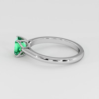 0.69 Ct. Emerald Ring, Platinum 950 4
