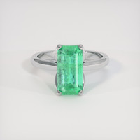 2.69 Ct. Emerald Ring, Platinum 950 1