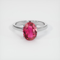 Ruby Ring 3.09 Ct. Platinum 950 Preview
