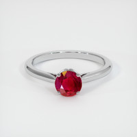 0.94 Ct. Ruby Ring, Platinum 950 1