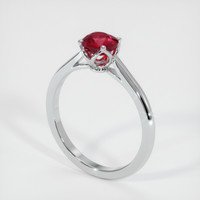 0.94 Ct. Ruby Ring, Platinum 950 2