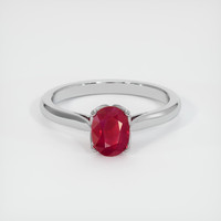 1.15 Ct. Ruby Ring, Platinum 950 1