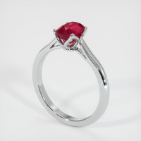 1.15 Ct. Ruby Ring, Platinum 950 2