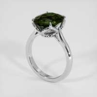 5.74 Ct. Bluish Green Sapphire Ring, Platinum 950 2