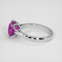 3.11 Ct. Purplish Pink Sapphire Ring, Platinum 950 4