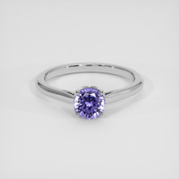 0.91 Ct. Purple Sapphire Ring, Platinum 950 1