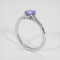 0.75 Ct. Purple Sapphire Ring, Platinum 950 2