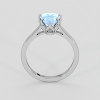 2.06 Ct. Blue Sapphire Ring, Platinum 950 3