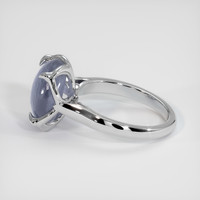5.20 Ct. Grey Sapphire Ring, Platinum 950 4