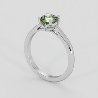 1.16 Ct. Yellowish Green Sapphire Ring, Platinum 950 2