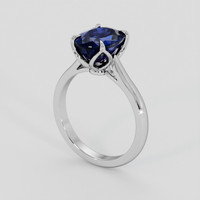 2.75 Ct. Blue Sapphire Ring, Platinum 950 2