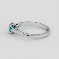 0.81 Ct. Bluish Green Sapphire Ring, Platinum 950 4