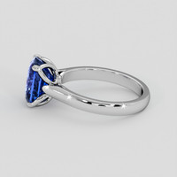 3.15 Ct. Blue Sapphire Ring, Platinum 950 4