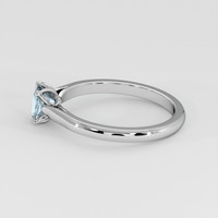 0.55 Ct. Greyish Blue Sapphire Ring, Platinum 950 4