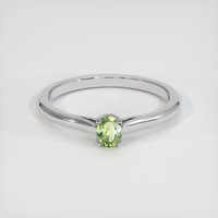 0.38 Ct. Green Sapphire Ring, Platinum 950 1