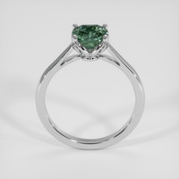 2.01 Ct. Bluish Green Sapphire Ring, Platinum 950 3