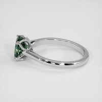 2.01 Ct. Bluish Green Sapphire Ring, Platinum 950 4