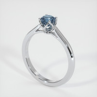 0.58 Ct. Sapphire Ring, Platinum 950 2