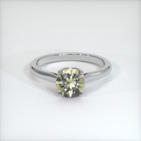 1.41 Ct. Yellow Sapphire Ring, Platinum 950 1