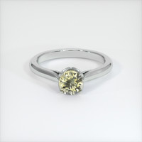 1.02 Ct. Yellow Sapphire Ring, Platinum 950 1