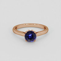 0.88 Ct. Color Change Sapphire Ring, 14K Rose Gold 1