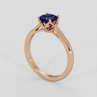 0.88 Ct. Color Change Sapphire Ring, 14K Rose Gold 2