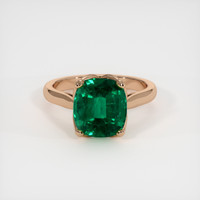 2.44 Ct. Emerald  Ring - 14K Rose Gold
