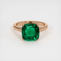 2.62 Ct. Emerald  Ring - 14K Rose Gold