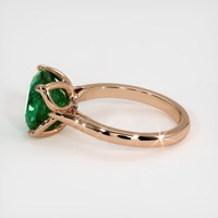 2.62 Ct. Emerald  Ring - 14K Rose Gold